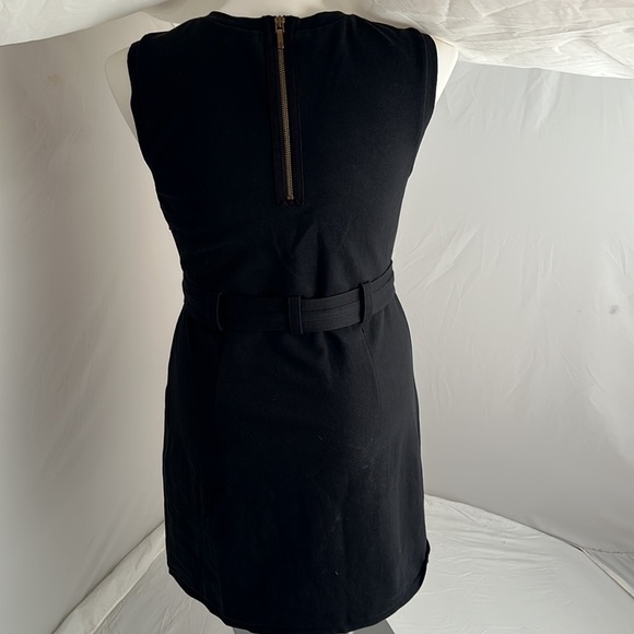 Tory Burch black stretch sleeveless dress with belt - Picture 4 of 11